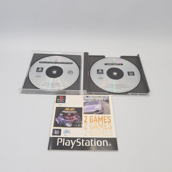 NEED FOR SPEED PORSHE 2000 & MOTO RACER 2 PS1