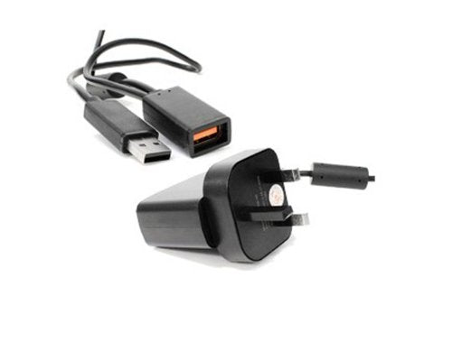 XBOX 360 KINECT CAMERA WITCH PSU ADAPTER & KINECT ADVENTURES GAME