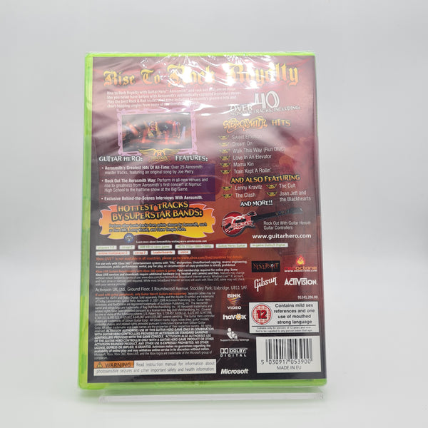 GUITAR HERO AEROSMITH XBOX 360 NEW & SEALED