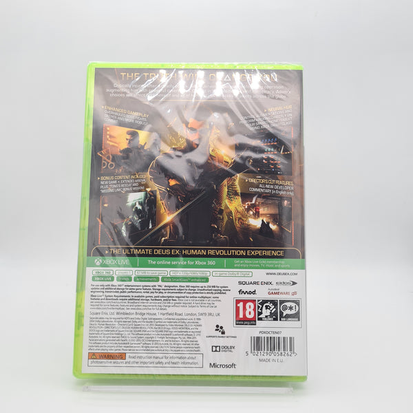 DUES EX HUMAN REVOLUTION DIRECTOR'S CUT XBOX 360 NEW & SEALED