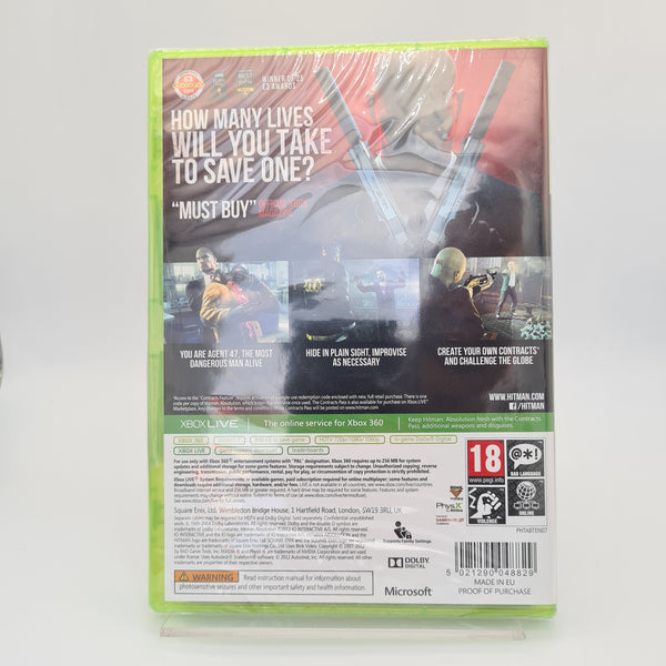 HITMAN ABSOLUTION XBOX 360 NEW & SEALED