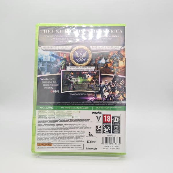 SAINTS ROW IV COMMANDER IN CHIEF EDITION XBOX 360 NEW & SEALED