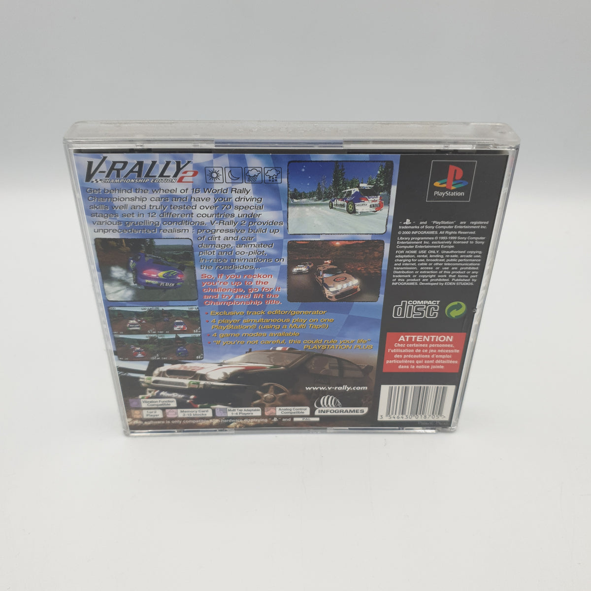 Jeu PS1 V-Rally PS1