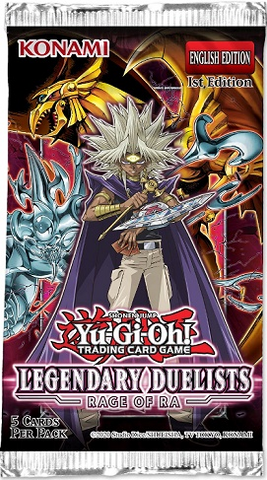 YUGIOH LEGENDARY DUELIST RAGE OF RA BOOSTER PACK 1ST EDITION