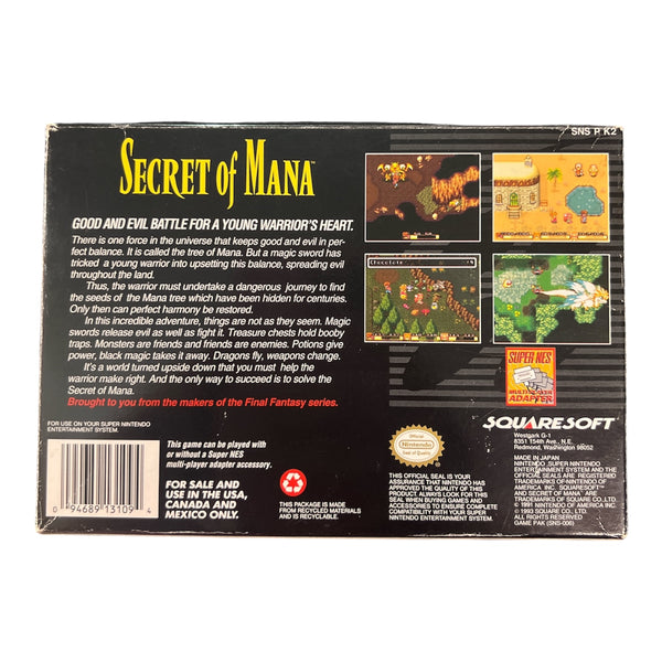 SECRET OF MANA SNES NTSC US