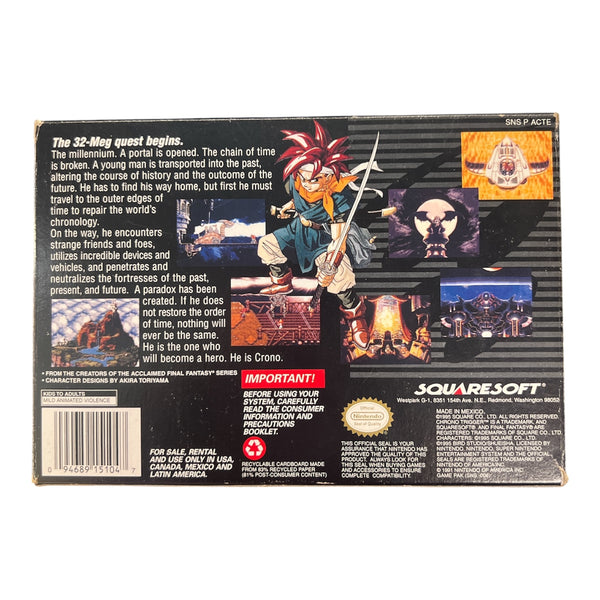 CHRONO TRIGGER SNES NTSC US