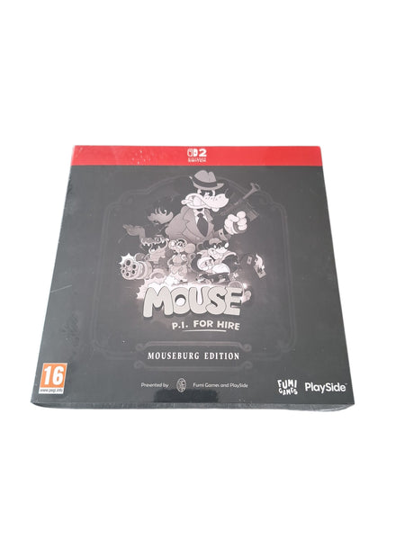 MOUSE P.I. FOR HIRE MOUSEBURG EDTION SWITCH 2 NEW & SEALED