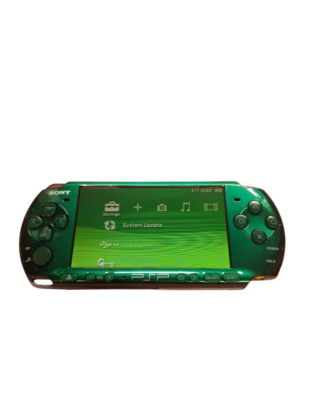PSP SLIM CONSOLE SPIRITED GREEN CONSOLE JAPANESE REGION FREE