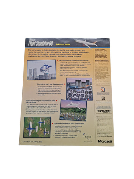MICROSOFT FLIGHT SIMULATOR 98 PC