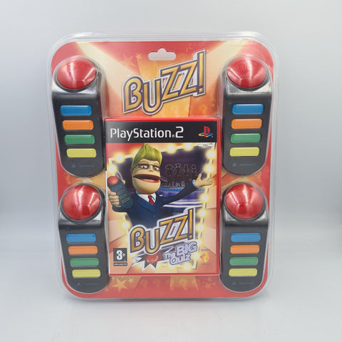 BUZZ THE BIG QUIZ + BUZZERS PS2 NEW & SEALED