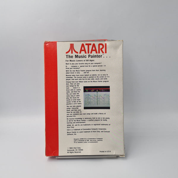 ATARI MUSIC PAINTER ATARI 800 XE/XL COMMODORE 64