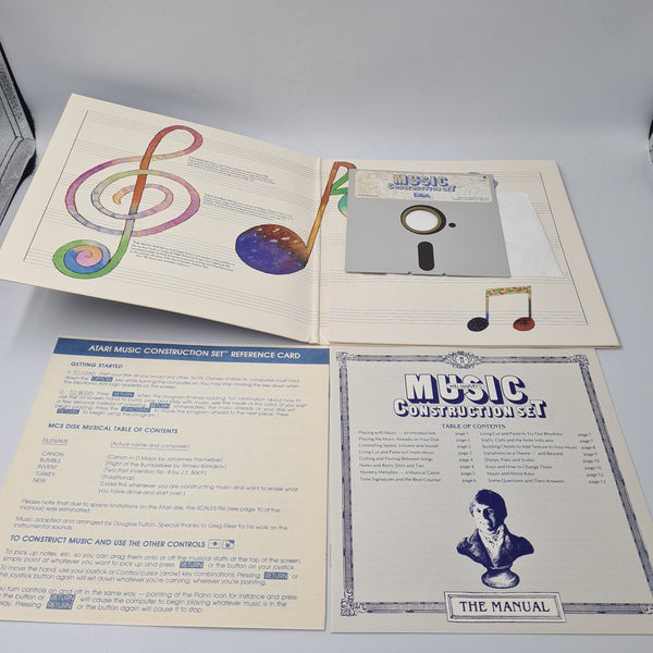 MUSIC CONSTRUCTION SET ATARI DISK 48K