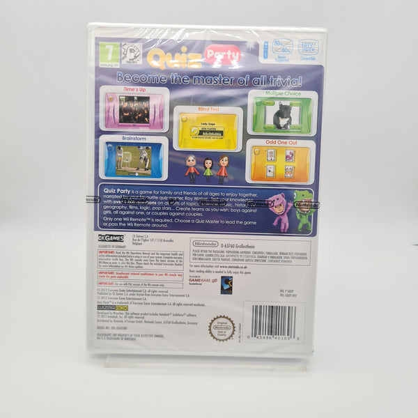 QUIZ PARTY WII NEW & SEALED