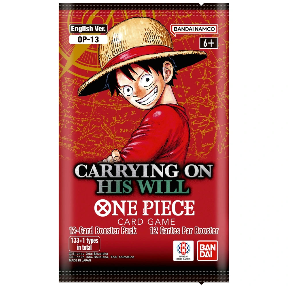 ONE PIECE CARRYING ON HIS WILL BOOSTER PACK OP-13