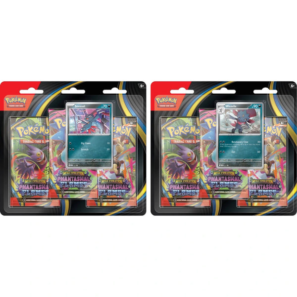 POKEMON MEGA EVOLUTION PHANTASMAL FLAMES 3 PACK BLISTER PACK