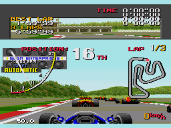 AYRTON SENNA'S SUPER MONACO GP 2 SEGA MEGADRIVE JAP