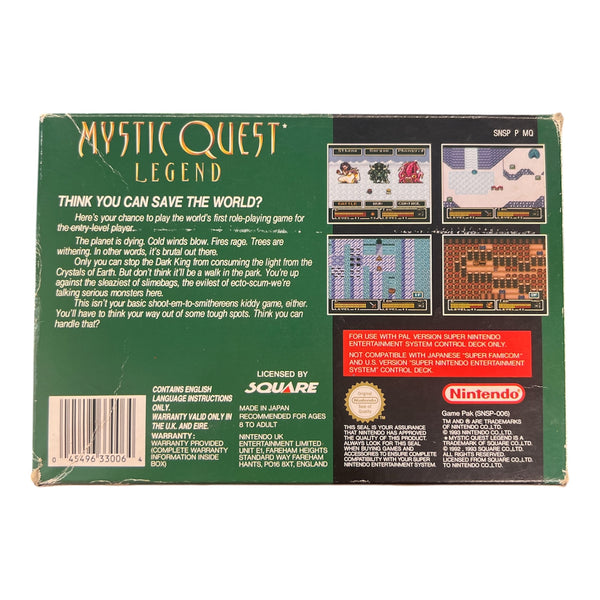 MYSTIC QUEST LEGEND SNES