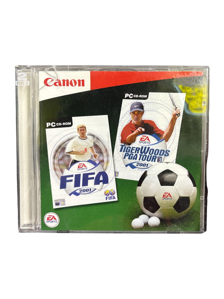 EA SPORTS CD-ROM MULTI PACK FIFA 2001 & TIGER WOODS PGA TOUR 2001 PC