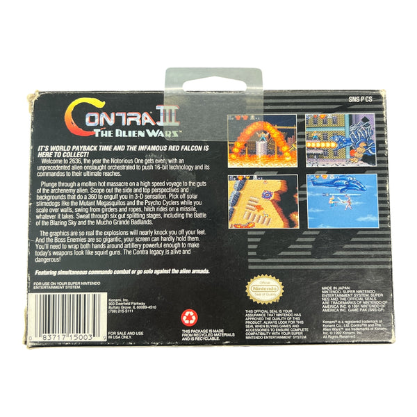 CONTRA 3: THE ALIEN WARS SNES NTSC-USA