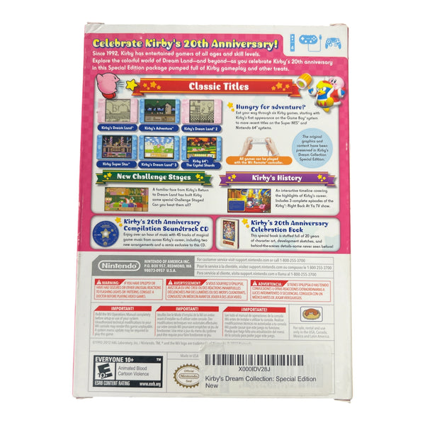 KIRBY’S DREAM COLLECTION SPECIAL EDITION WII