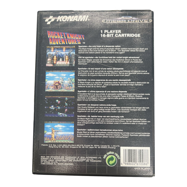ROCKET KNIGHT ADVENTURES SEGA MEGA DRIVE