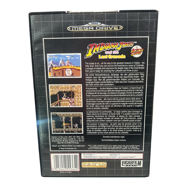 INDIANA JONES AND THE LAST CRUSADE (NM) SEGA MEGA DRIVE
