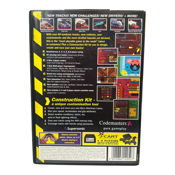 MICRO MACHINES: TURBO TOURNAMENT 96 SEGA MEGA DRIVE