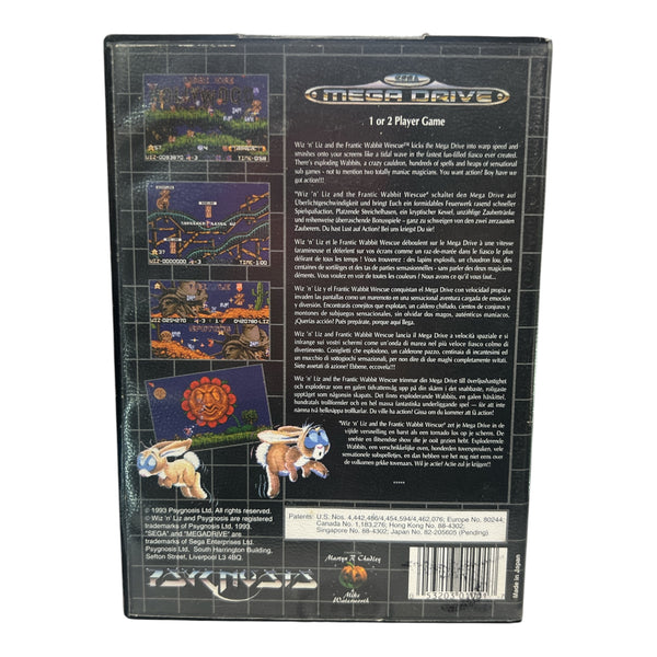 WIZ N LIZ: THE FRANTIC WABBIT WESCUE SEGA MEGA DRIVE