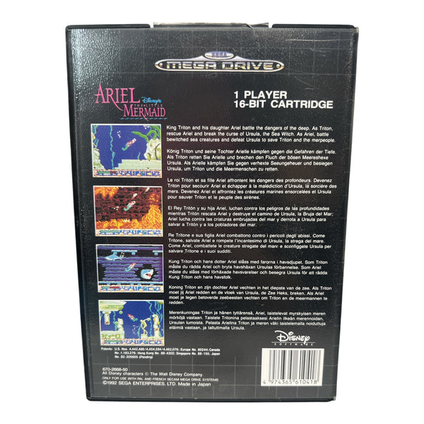 ARIEL THE LITTLE MERMAID SEGA MEGA DRIVE
