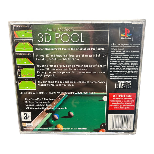 3D POOL PS1