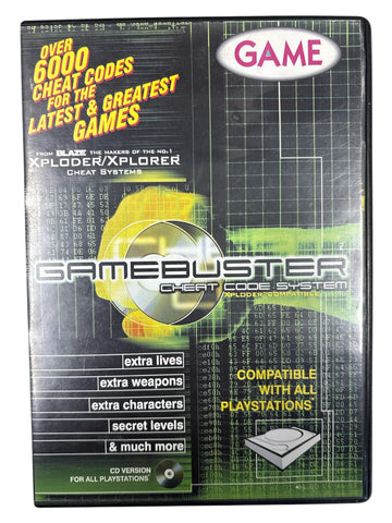 GAMEBUSTER CHEAT CODE SYSTEM CHEAT DISC