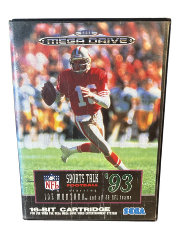 NFL SPORTS TALK FOOTBALL 93 SEGA MEGADRIVE