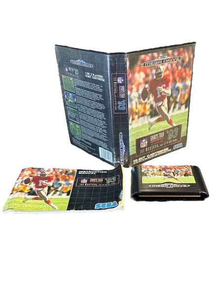 NFL SPORTS TALK FOOTBALL 93 SEGA MEGADRIVE