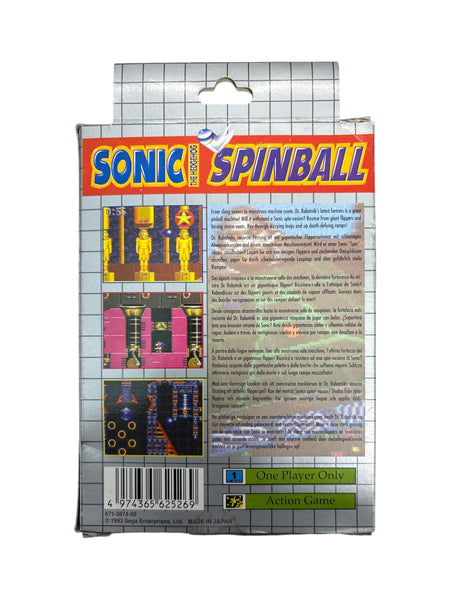 SONIC SPINBALL SEGA GAME GEAR