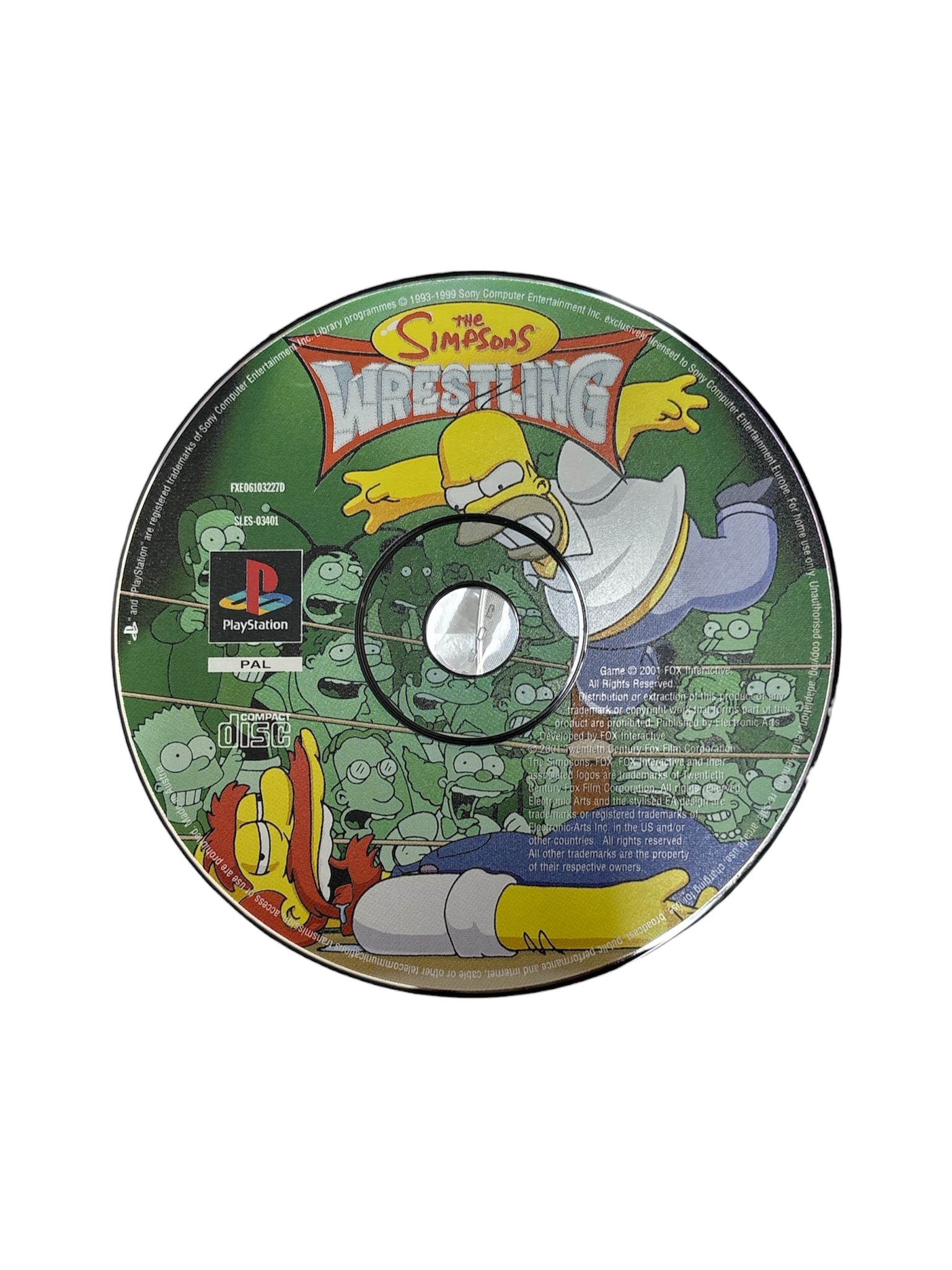 THE SIMPSONS WRESTLING PS1