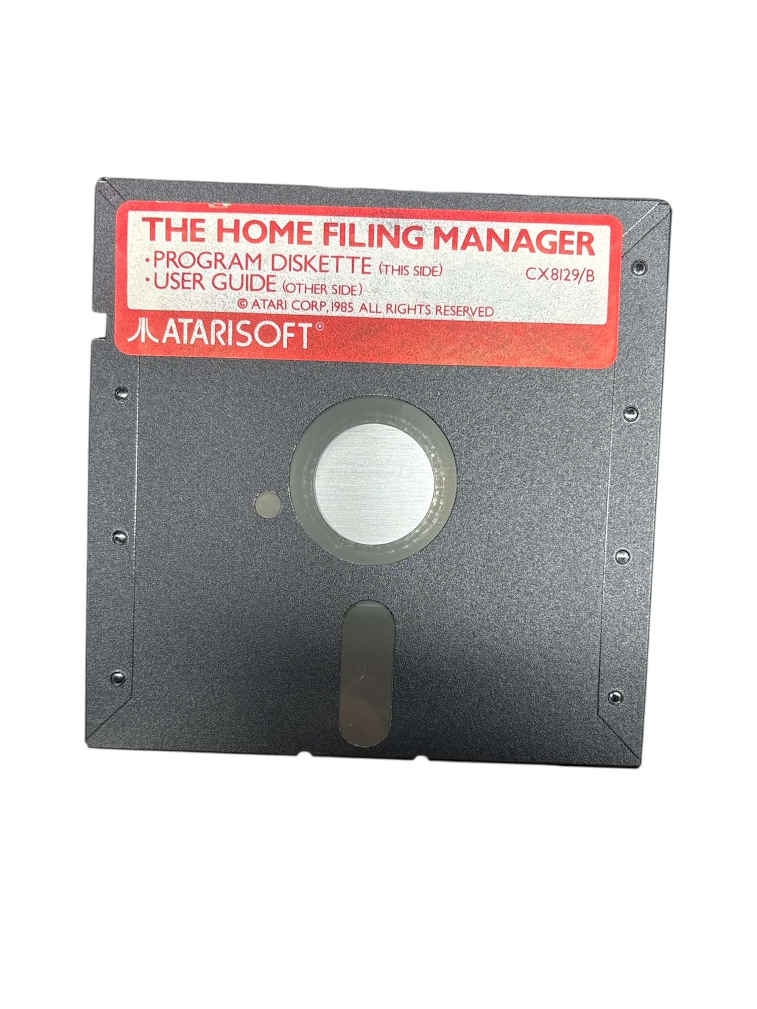 THE HOME FILING MANAGER ATARI 400/800/XL/XE 48K DISK