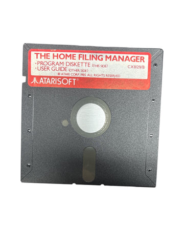 THE HOME FILING MANAGER ATARI 400/800/XL/XE 48K DISK