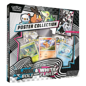 POKEMON SCARLET & VIOLET BLACK BOLT & WHITE FLARE POSTER COLLECTION