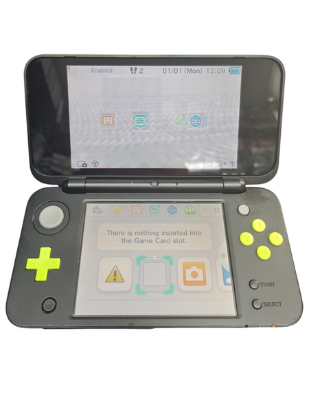 NEW 2DS XL CONSOLE BLACK & LIME GREEN