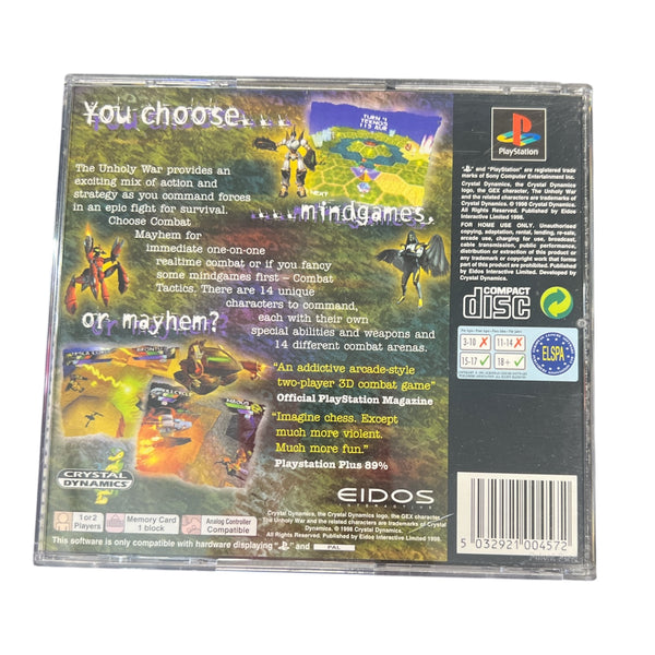 THE UNHOLY WAR PS1