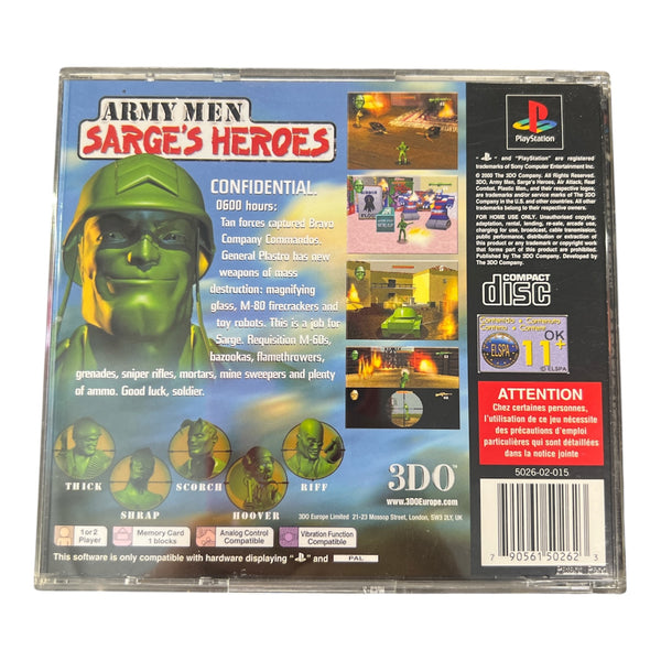 ARMY MEN: SARGE'S HEROES PS1