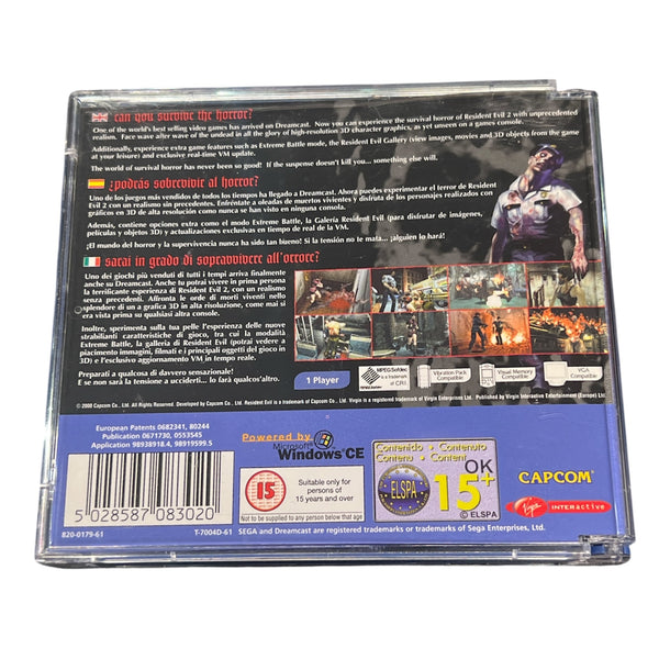 RESIDENT EVIL 2 DREAMCAST