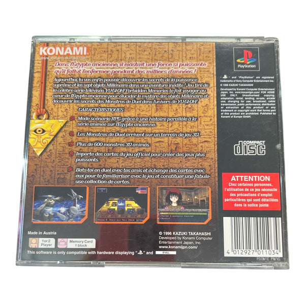 YUGIOH FORBIDDEN MEMORIES PS1 FRENCH VERSION