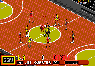 DAVID ROBINSON'S SUPREME COURT SEGA MEGADRIVE