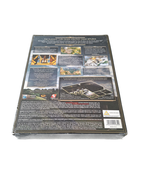 SID MEIER'S CIVILIZATION V COLLECTOR'S EDITION PC NEW & SEALED