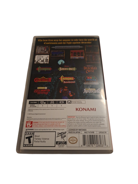 CASTLEVANIA ANNIVERSARY COLLECTION SWITCH