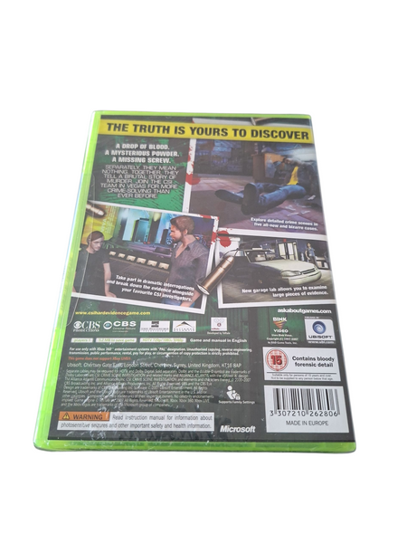 CSI HARD EVIDANCE XBOX 360 NEW & SEALED