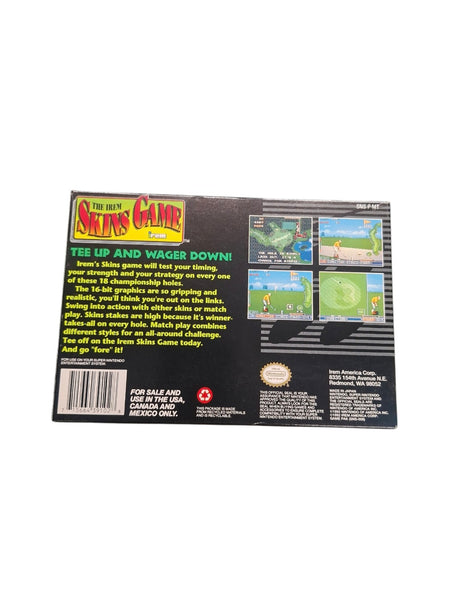 THE IREM SKINS GAME SNES NTSC US