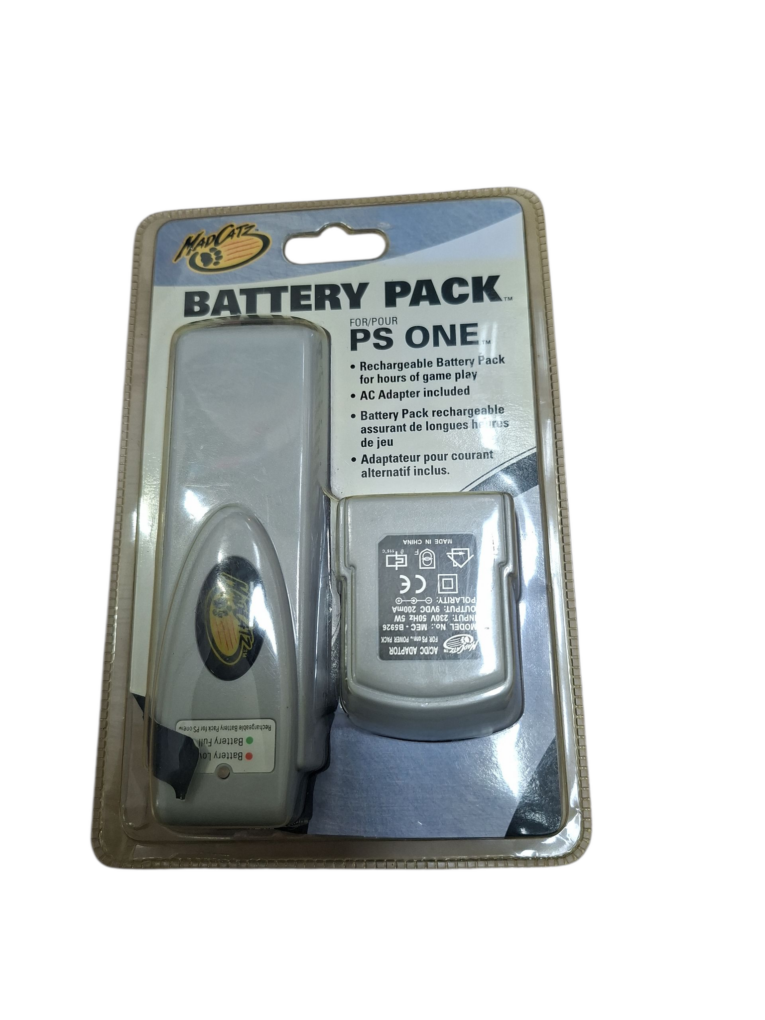 MADCATZ BATTERY PACK PS ONE NEW & SEALED
