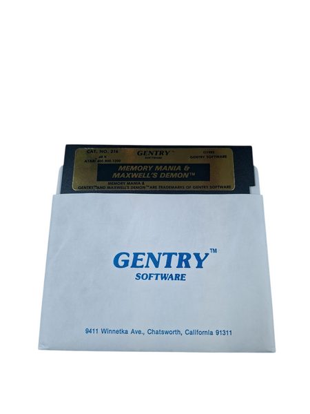 MEMORY MANIA & MAXWELL'S DEMON ATARI 400/800/XL/XE 48K DISK